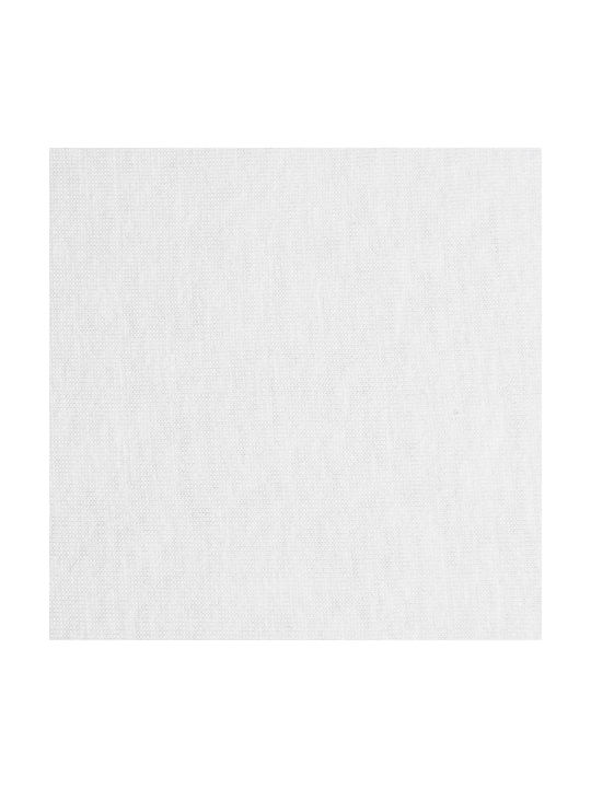 Matex Бебешки Чаршаф За Количка Фланела с ластик Бял 58x110бр