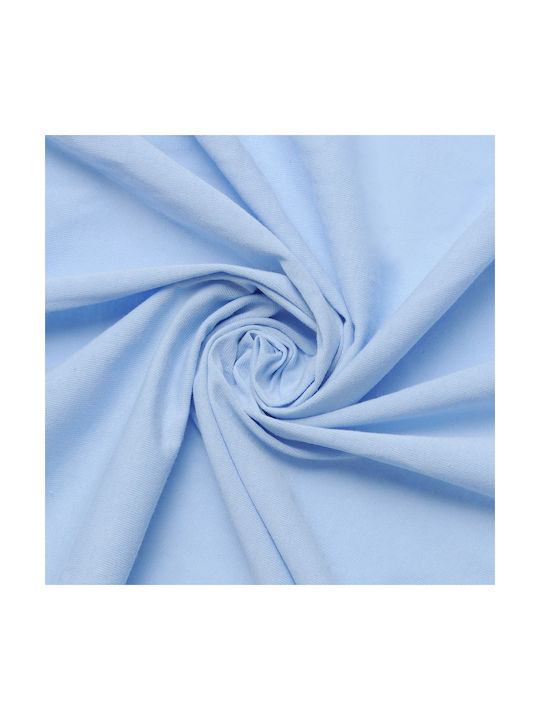 Matex Baby Sheet Crib Flannel Fitted Light Blue 80x160cm