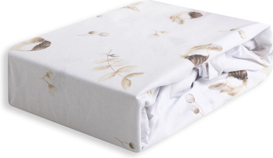 Matex Baby Sheet Crib Cotton Fitted White 70x140cm