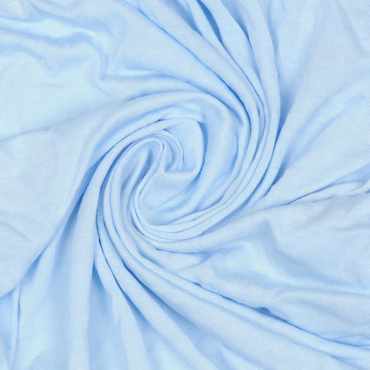 Matex Baby Sheet Crib Flannel Fitted Light Blue 80x160cm