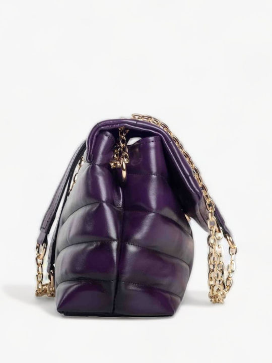 De piele Geantă de damă De umăr Violet