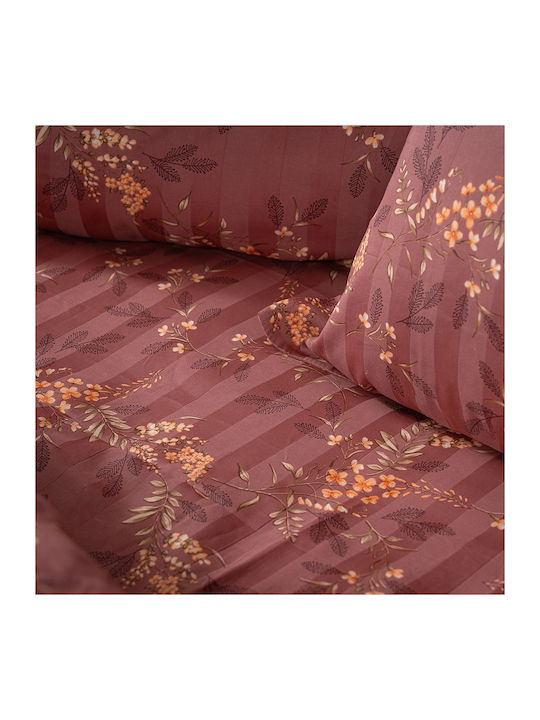 Beauty Home Art 12210 Indra Подредба Покривало Кингсайз Памук Гнила ябълка 220x240см