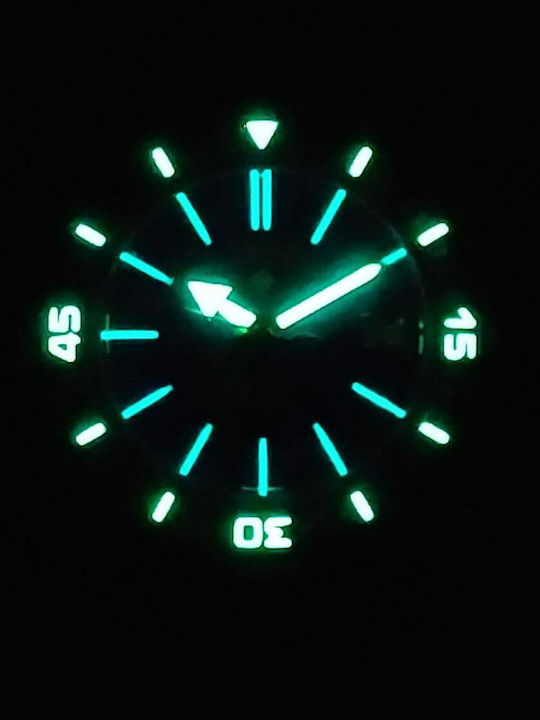Aion Herrenuhr 13.4mm Batterie mit Schwarz Kautschukarmband
