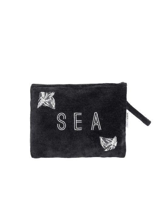 Geantă de toaletă impermeabilă Nima Home pentru plajă 23x32 Sea Serene Negru