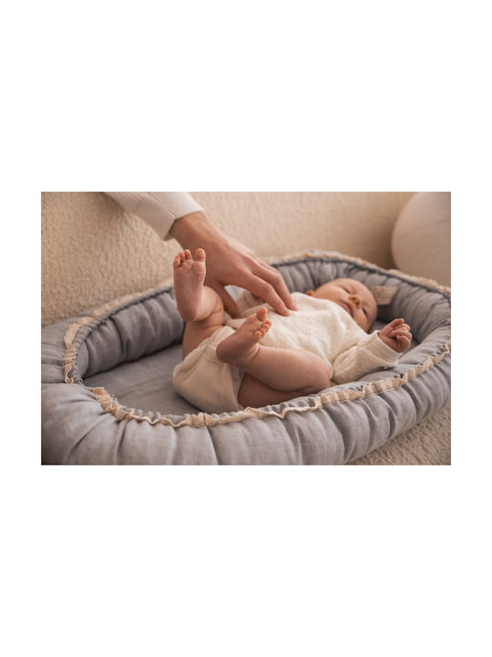 Matex Βρεφικό Μαξιλάρι Φωλιά Natural Linen 55x80εκ.