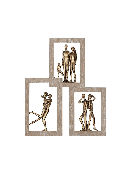 ArteLibre Wall Decor Polyresin 26x2x22cm