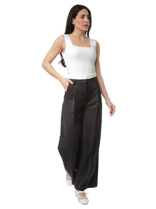 Μαύρη Παντελόνα Λευκό Boxer Waistband