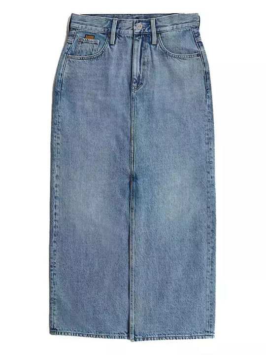 Viktoria Maxi Skirt Faded Blue Torrent