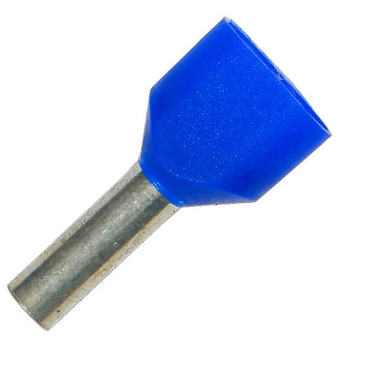 Isolierhülse Ende 2x2,5-10 100 Stück Blau Erko