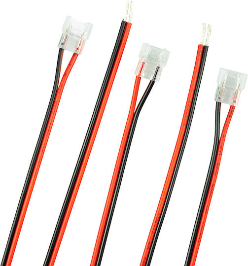 Smd Cob Snap Connector Type Straight 2pin 8mm 4a + 15cm Cable
