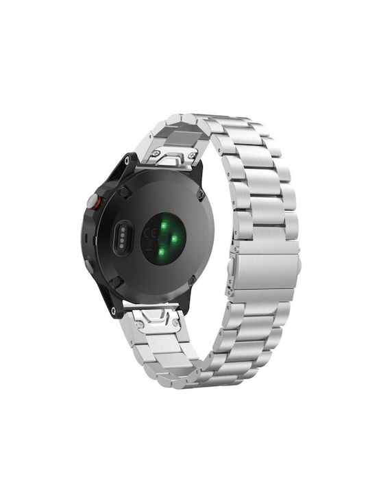 Beste Zubehör Armband Edelstahl Silber Garmin Fenix 5s 6s 7s 8 43mm