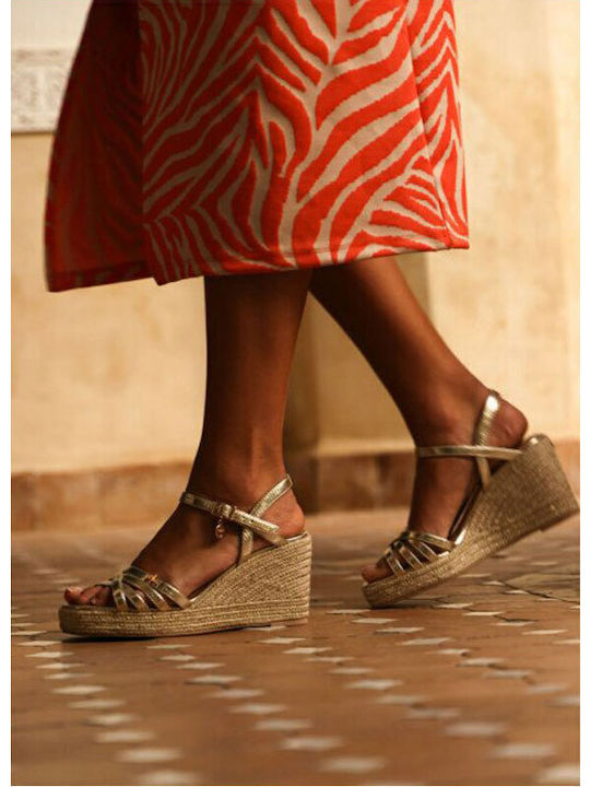 Women's Platform Shoes Gold
