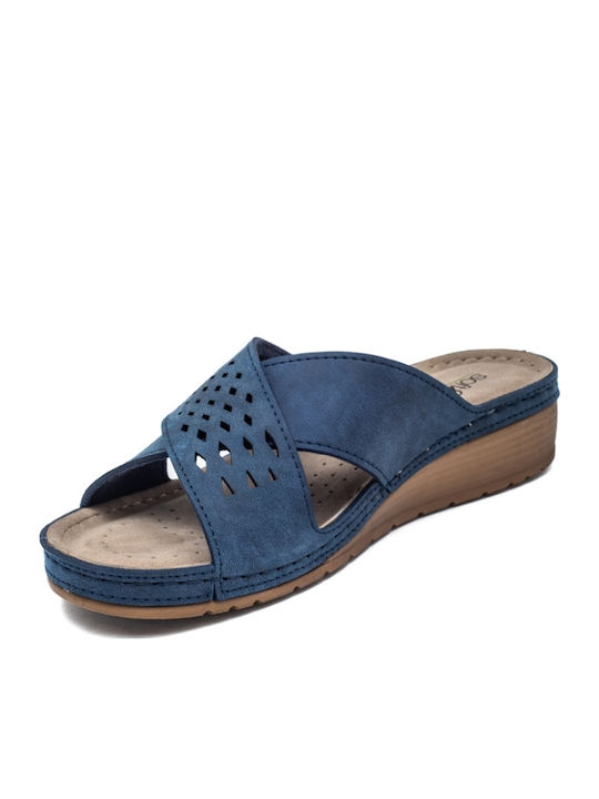 Women's Platform Shoes Blue