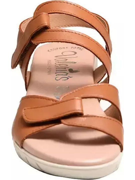 Anatomic Women's Leather Ankle Strap Platforms Brown