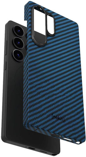 Nekit Umschlag Rückseite Aramid Fiber 1mm Blau (Galaxy S25 Ultra,Samsung S25 Ultra)