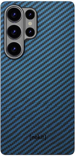 Nekit Umschlag Rückseite Aramid Fiber 1mm Blau (Galaxy S25 Ultra,Samsung S25 Ultra)