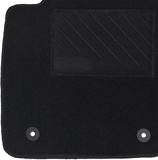 Σετ Μπροστινά και Πίσω Πατάκια 5τμχ για Ford Fiesta 2008-2017 Μαύρα
