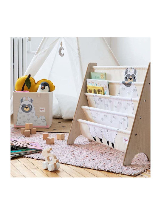 Kids Wooden Bookcase Gray 62.23x25.4x60.96cm