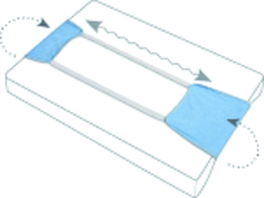 Matex Changing Pad Cover made of Fabric Pink 25x100cm