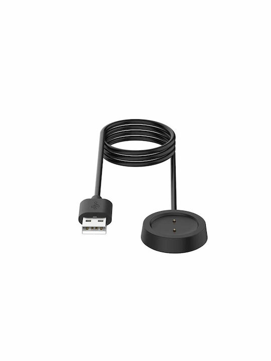 Techsuit Φορτιστής για Amazfit T-Rex, GTR 42mm, GTR 47mm, GTS Μαύρος