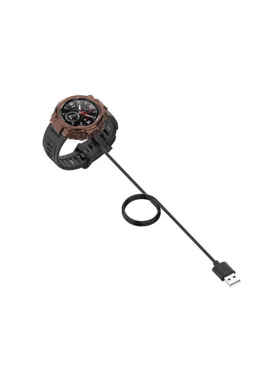 Techsuit Wearable Charger Amazfit T-Rex, GTR 42mm, GTR 47mm, GTS Blackς