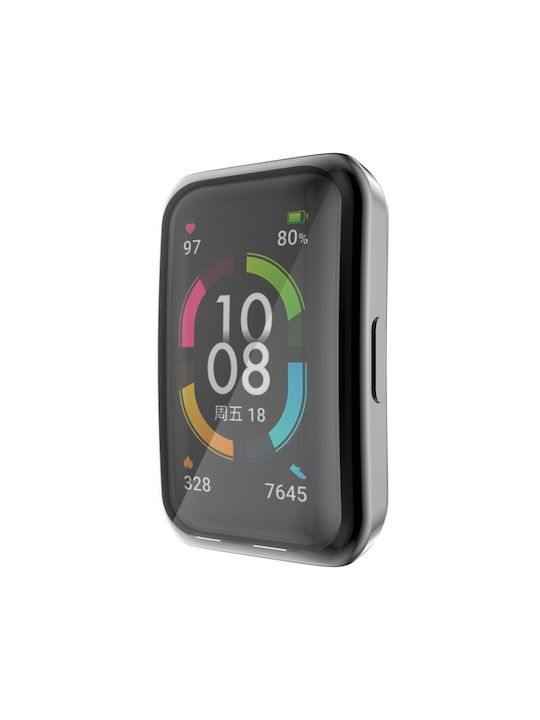 Cover Silicone Case in Black color for Honor Band 6