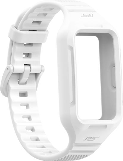 Huawei Band 8 7 Ενσωματωμένη Ζώνη Σιλικόνης Μονόχρωμη Λευκό