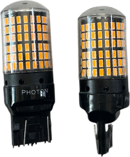 Photon Lămpi Autoturismului & Motocicletei WY21W / T20 Canbus LED Portocaliu 12V 2buc