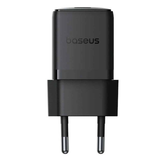 Baseus Φορτιστής με Θύρα USB-C και Καλώδιο USB-C - USB-C 20W Power Delivery Μαύρος (Palm)