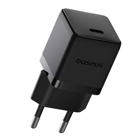 Baseus Încărcător Fără Cablu cu Port USB-C 30W Livrarea energiei Negruς (Palm)