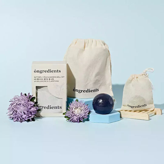 Ongredients Butterfly Pea Soap Bar Cleansing Face & Eyes for Acne-Prone Skin 110gr