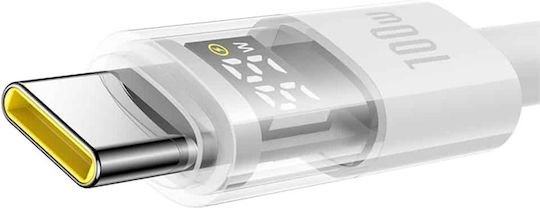 Baseus USB 2.0 Cable USB-C male - USB-A 100W White 2m (P10382701211-01)