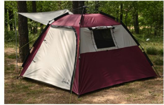 Keumer Automatic Camping Tent Beige 3 Seasons for 3 People 80x20cm
