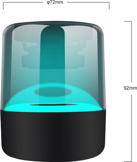 Kisonli LP-5S Ηχείο Bluetooth 5W με Ραδιόφωνο και Διάρκεια Μπαταρίας έως 5 ώρες Μαύρο