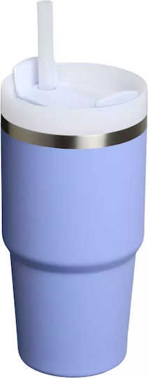 Stanley Quencher H2.0 FlowState Ποτήρι Θερμός Ανοξείδωτο BPA Free 590ml Hydrangea με Καλαμάκι