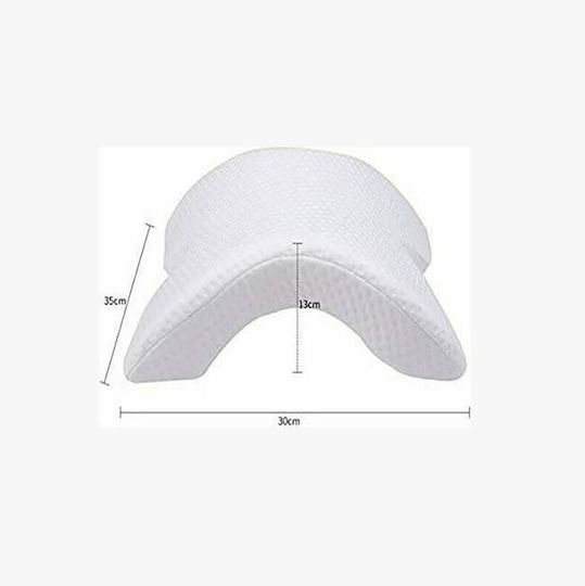 Ανατομικο Ιατρικό Μαξιλάρι Πλάτης Memory Foam 33x31x12cm Λευκό