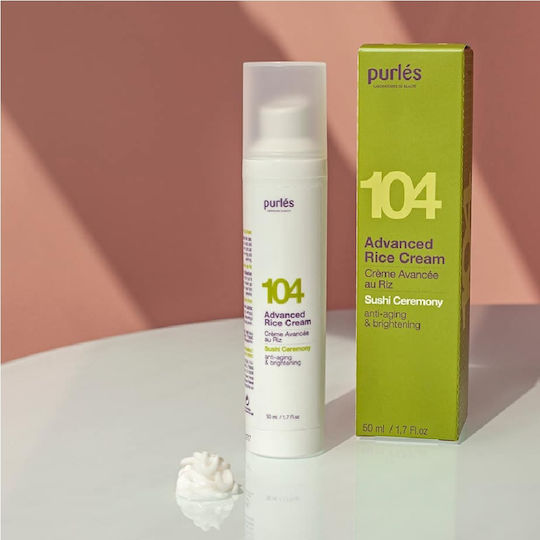 Purlés 104 Advanced Orez Light Cremă de Față Hidratare și Reconstrucție împotriva Acnee cu Orez și Vitamina E 50ml