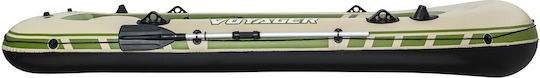 Bestway Hydro Force Voyager Χ4 Φουσκωτή Βάρκα 4 Ατόμων Πράσινη με 2 Κουπιά & Τρόμπα 350x145εκ.