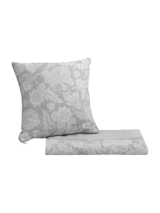Madi Sofima Dreisitzer-Sofa Wurf 170x300cm Grau