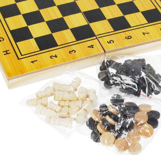 Mega Creative Holz-Spielsteine für Backgammon 7.62cm