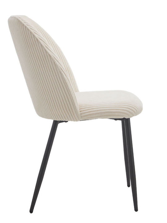 Outdoor-Stuhl Metallisch Muse Cream 4Stück 50x62x84εκ.