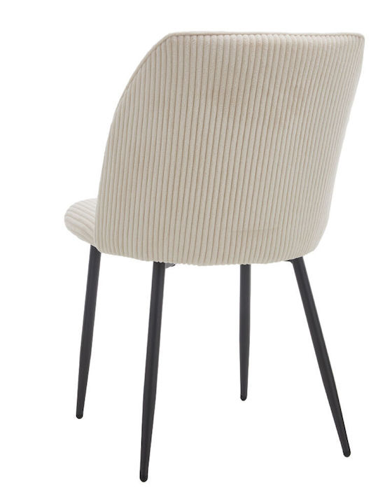 Outdoor-Stuhl Metallisch Muse Cream 4Stück 50x62x84εκ.