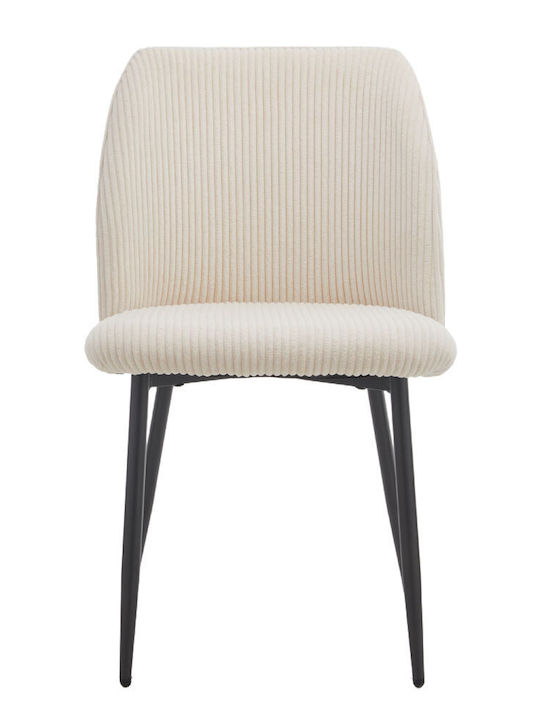Outdoor-Stuhl Metallisch Muse Cream 4Stück 50x62x84εκ.