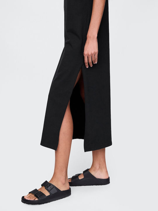 Sommer Midi Damenkleid Gestrickt True Black