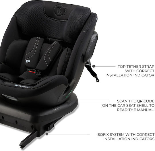 Kinderkraft Xpedition 3 Autositz i-Size mit Isofix Black