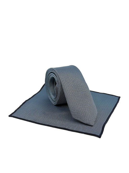 Legend Accessories Men's Tie Set Printed in Light Blue Color