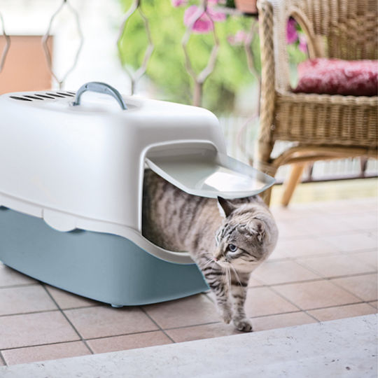 Kerbl Cathy F Cat Toilet Closed with Filter Gray L56 x W40 x H40cm