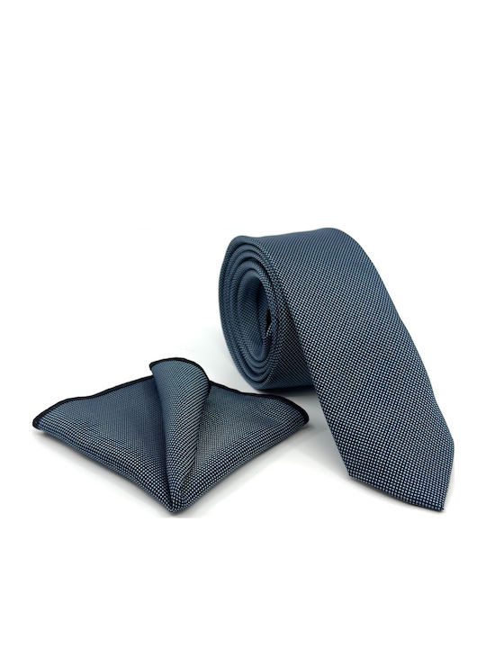 Legend Accessories Men's Tie Set Printed in Light Blue Color