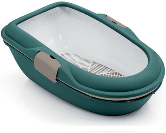 Stefanplast Furba Chic Λεκάνη Γάτας Πράσινη Μ59 x Π39 x Υ22cm