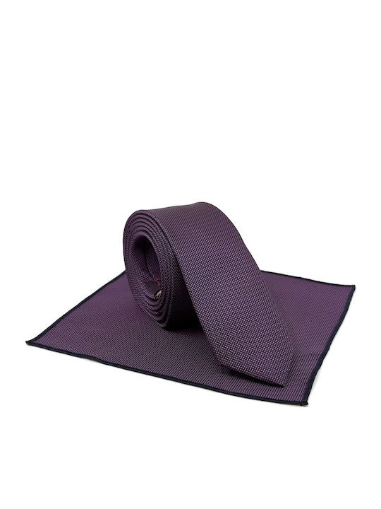 Legend Accessories Set de Cravată pentru Bărbați Tipărit în Culorea Violet